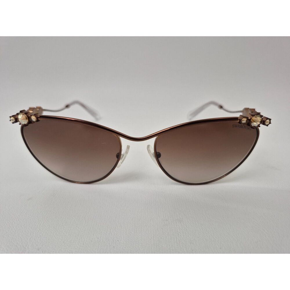 Swarovski Women's SK7017 400213 Copper Brown 58mm Cat Eye Sunglasses - Picture 1 of 6